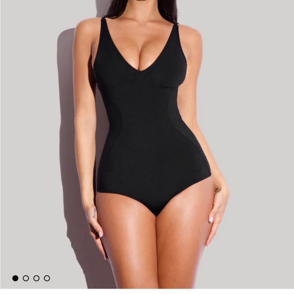 Elegant Black One-Piece Swimsuit